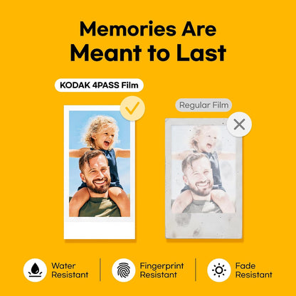 KODAK Mini 2 Retro 2X3 Portable Photo Printer, 38 Sheets, Bluetooth Smartphone Printer for Iphone & Android, Instant Color Prints, 4PASS Dye Sublimation, White
